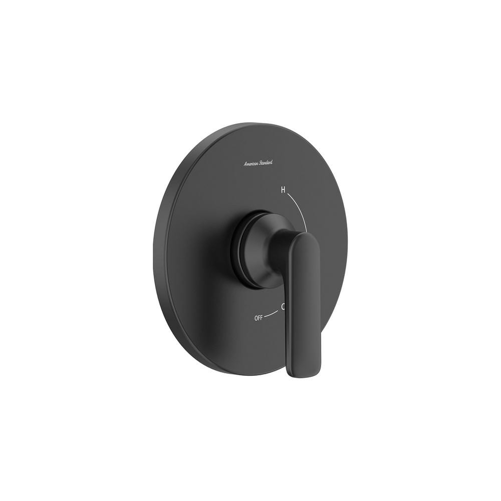 American Standard Aspirations Single-Handle Wall Mount Valve Trim in Matte Black (Valve Not Included)