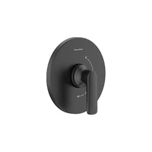 Aspirations Single-Handle Wall Mount Valve Trim in Matte Black (Valve Not Included)