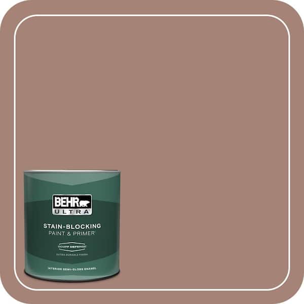 BEHR ULTRA 1 qt. Home Decorators Collection #HDC-NT-07 Hickory Branch Extra Durable Semi-Gloss Enamel Interior Paint & Primer