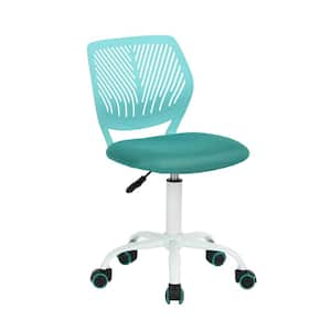 Carnation Turquoise Upholstery Task Chair with Adjustable Height