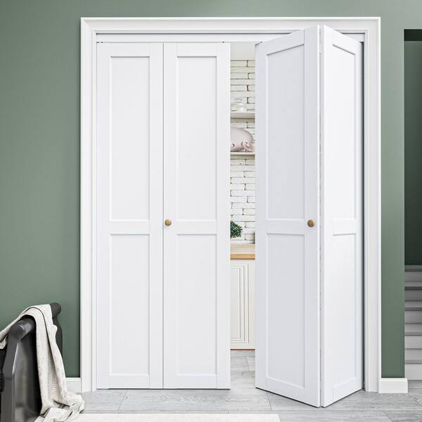 eh　FP M CLR 16本 EH PUERTA 60 in. x 96 in. DIY 2-Panel Solid Core MDF White Primed