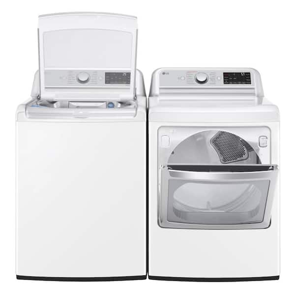 LG 5.5 cu. ft. SMART Top Load Washer in White with Impeller 