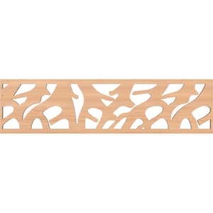 Manton Fretwork 0.375 in. D x 47 in. W x 12 in. L Hickory Wood Panel Moulding