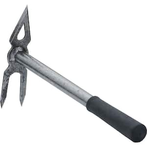 6.10 in. L Handle 13.6 in. L 2 Tine Cultivator with Diamond Shaped Hoe