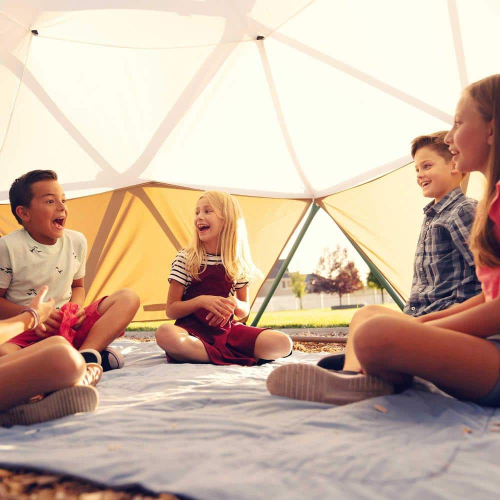 Lifetime 10 ft. Green and Brown Steel Dome Climber with Canopy
