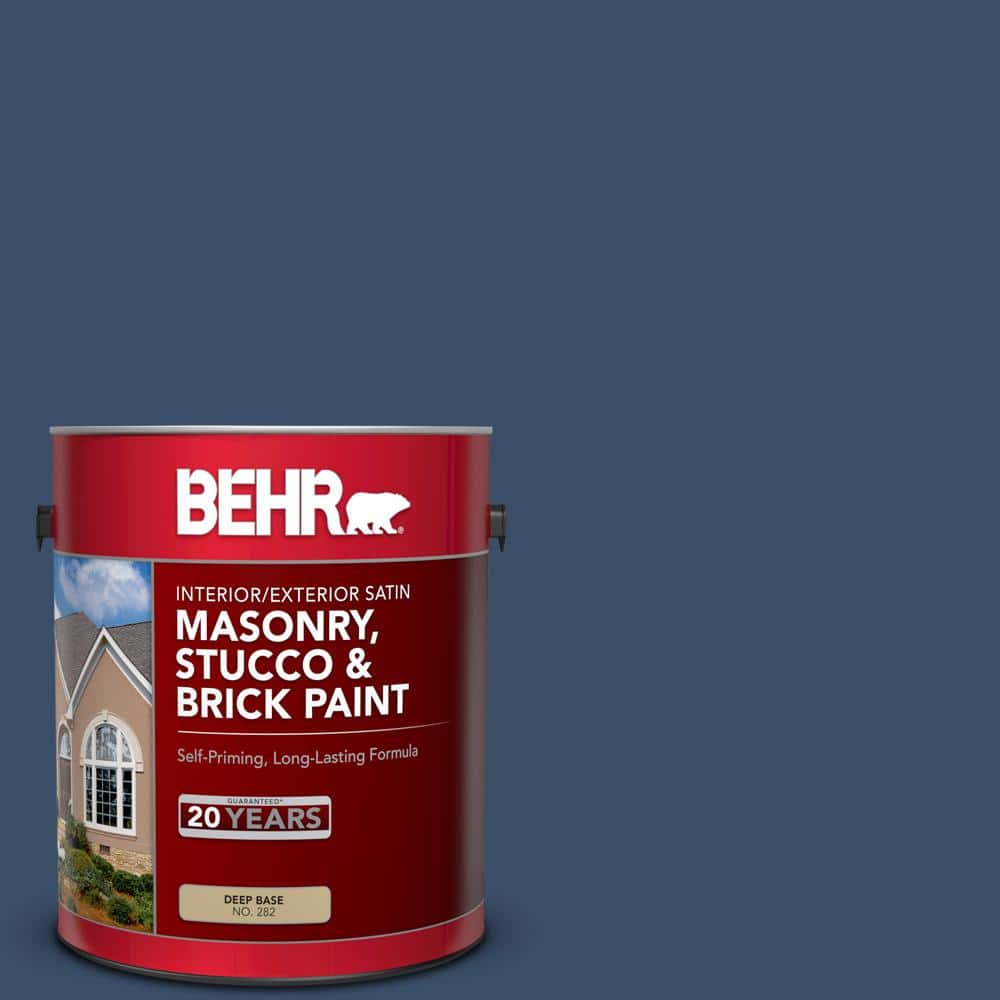 BEHR 1 Gal M510 7 Inked Satin Interior Exterior Masonry Stucco And   Inked Behr Masonry Paint 28201 64 1000 