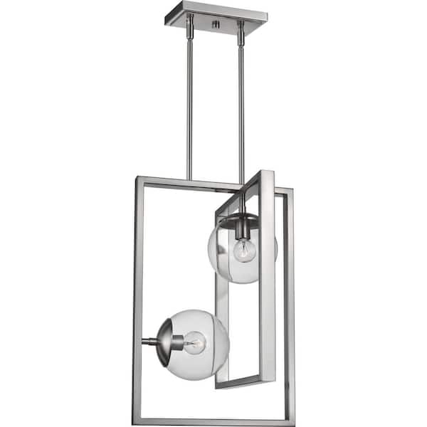 Atwell 2-Light Brushed Nickel Pendant