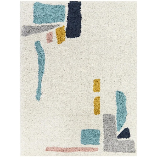 BALTA Botello Blue 5 ft. 3 in. x 7 ft. Abstract Area Rug