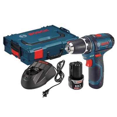 12-Volt Lithium-Ion Cordless 3/8 in. Variable Speed Drill/Driver Kit with 2 Ah Batteries, Charger and Hard Case