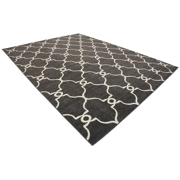 Indoor/Outdoor Columbus Black 9' 0 x 12' 0 Area Rug