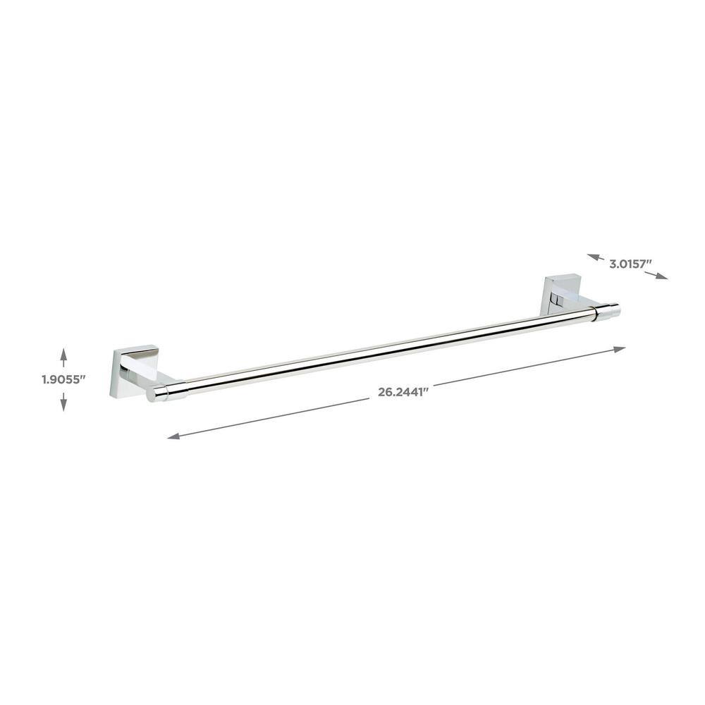 Polished Chrome 3-Piece Bathroom Hardware Set
