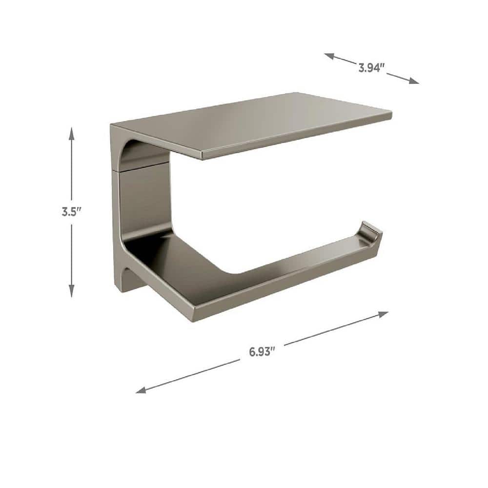 Modern Black Stainless Steel Wall Mount Toilet Paper Holder