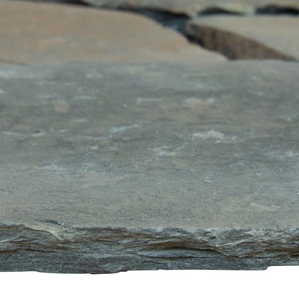 MSI Take Home Tile Sample-Santa Barbara 4 in. x 4 in. Slate Mesh-Mounted Flagstone Paver Tile