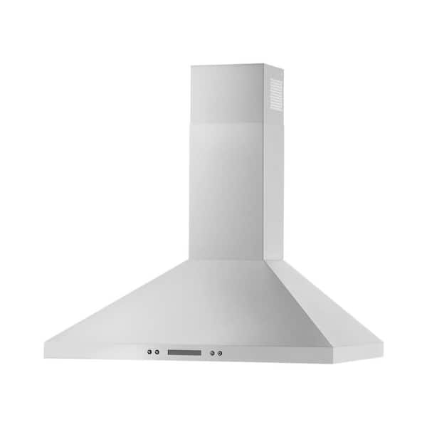 Whirlpool 30 in. Wall Mount Canopy Range Hood in Fingerprint Resistant  Stainless Steel WVW93UC0LZ - The Home Depot