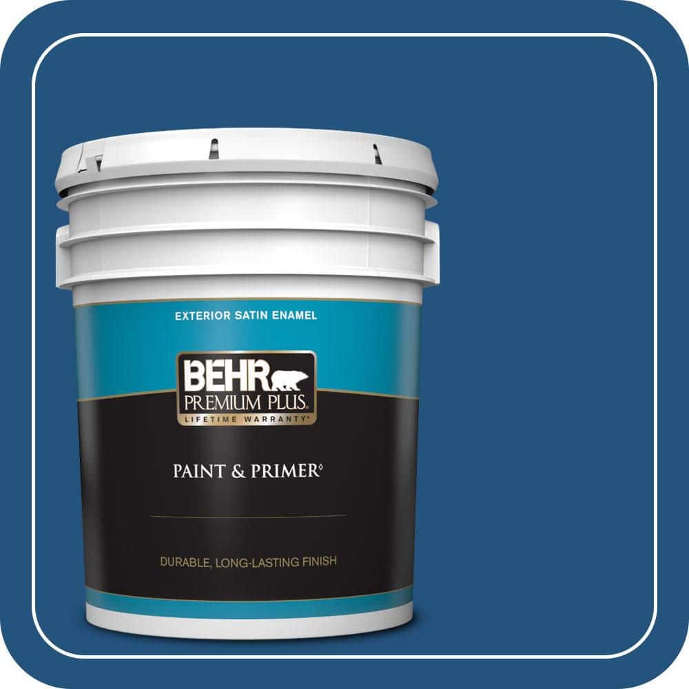 5 gal. #S-H-570 Blueberry Twist Satin Enamel Exterior Paint & Primer price history on PriceWatchPro