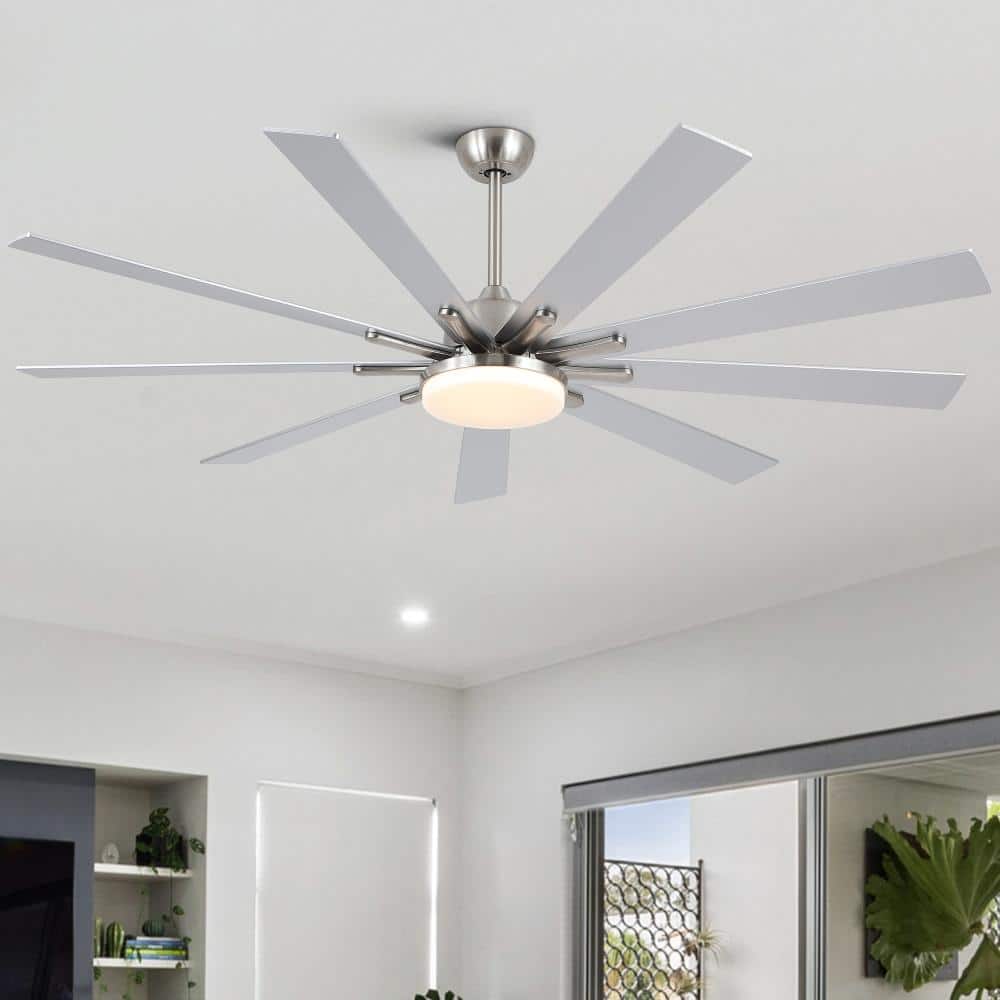 72 in. Brushed Nickel Reversible Quiet DC Motor Downrod Mount Standard Fan with Remote Control Dimmable 6 Wind Speed price history on PriceWatchPro