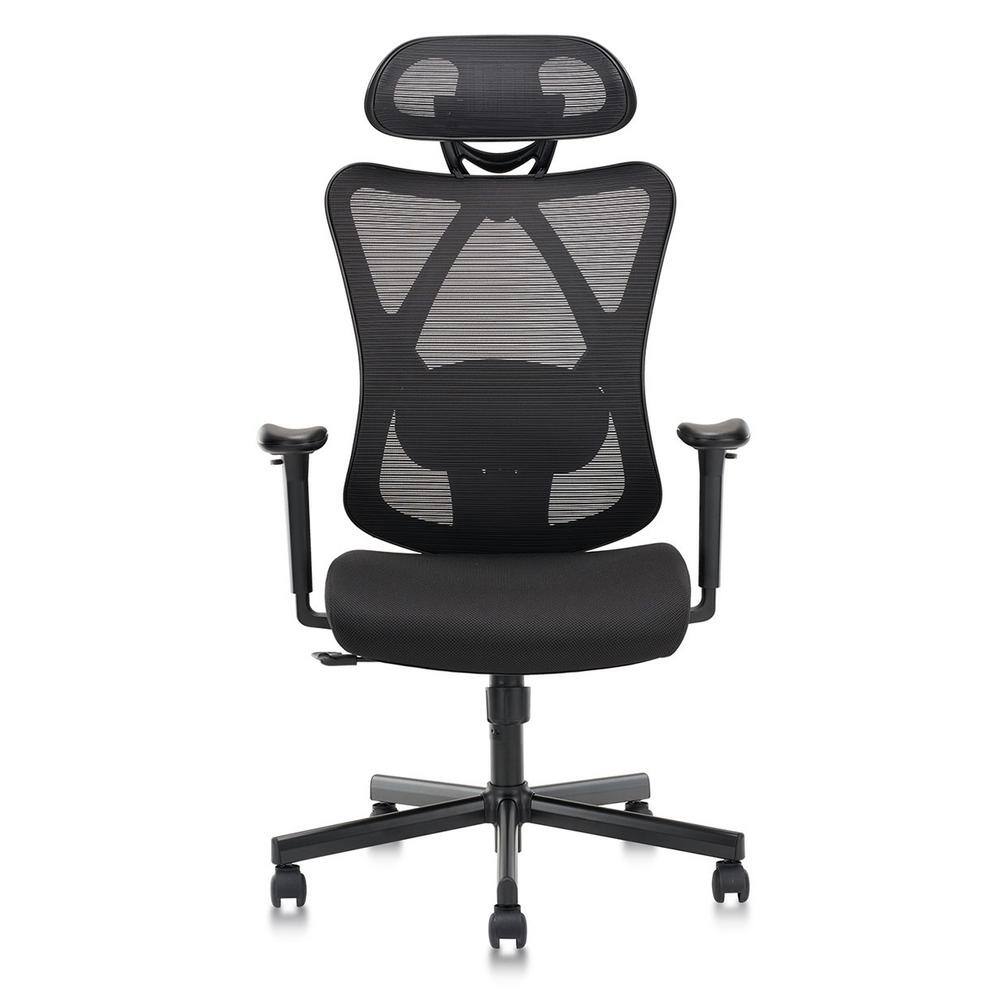EazeeChairs Black Mesh Adjustable Ergonomic Office Desk ChairWFWOKI