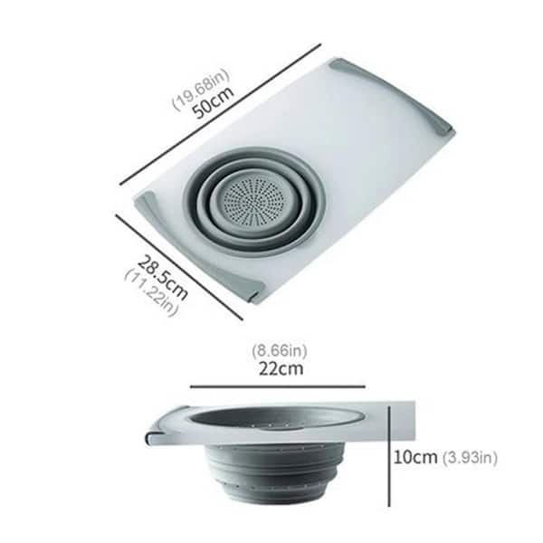 Topmount Drop-In 18G Stainless Steel 33-1/8 in. 3 Hole 60/40 Double Bowl  Kitchen Sink w/ Collapsible Silicone Colanders ALTO-6040-3-CKC - The Home  Depot