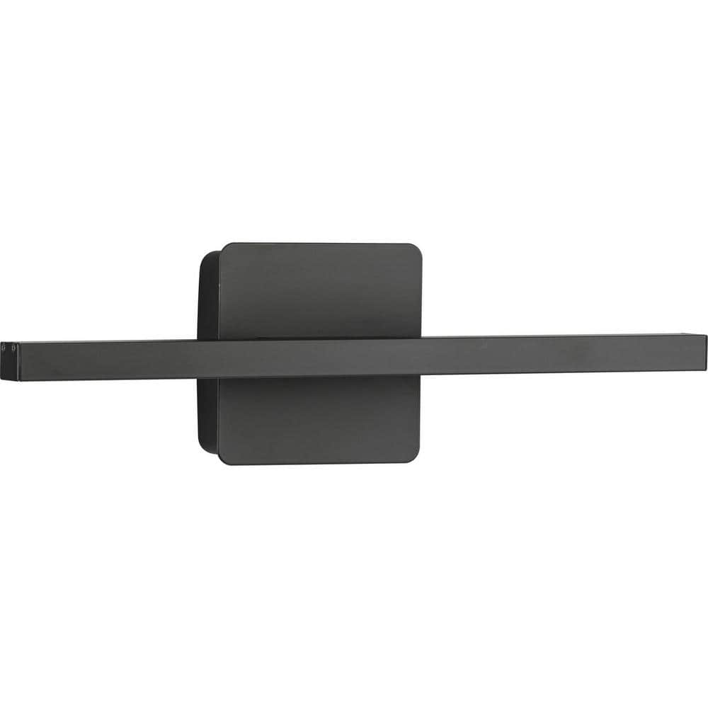 16-Inch Matte Black Aluminum LED Linear Vanity Light