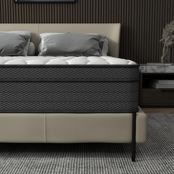Durable Support Series King Medium Memory Foam 12 in. Bed-in-a-Box Mattress