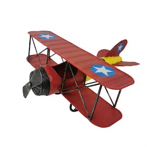 Red11 x 11 x 5.5 in. Airplane Model Decor