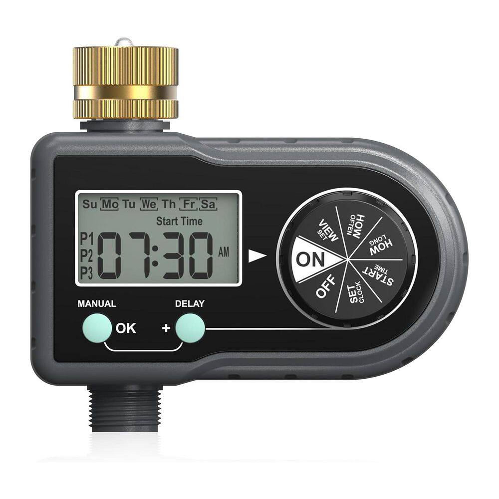 Brass Water Timer Sprinkler Controller Durable Leak-Proof Automatic Irrigation System 3 Programs Rain Delay price history on PriceWatchPro