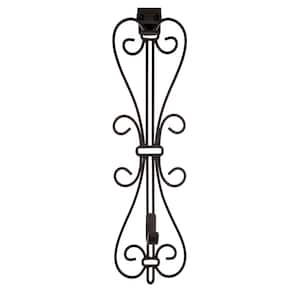Brown Metal 5 in. Artificial - 19 in. Artificial Adjustable Wreath Hanger (Elegant Design)