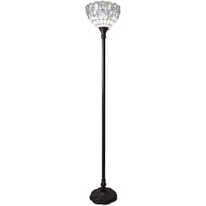 72 in. Tiffany Style Torchiere Standing Floor Lamp