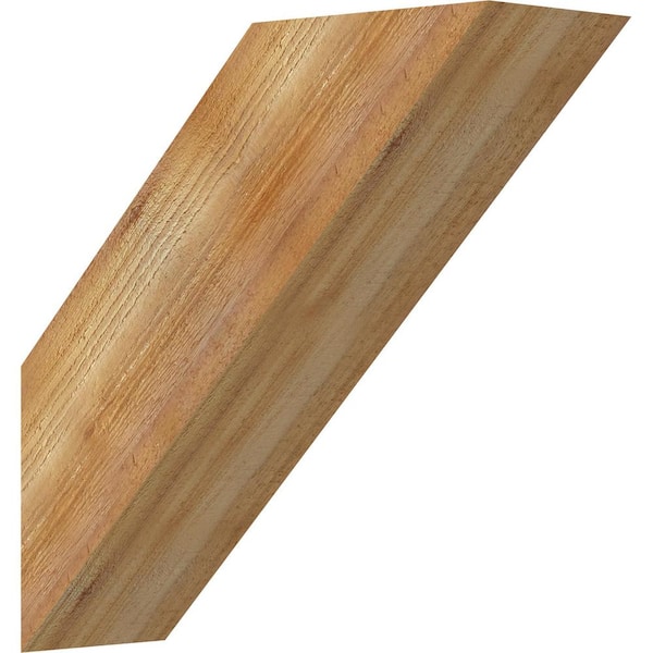 Ekena Millwork 6"W x 18"D x 18"H Traditional Rough Sawn Knee Brace, Western Red Cedar