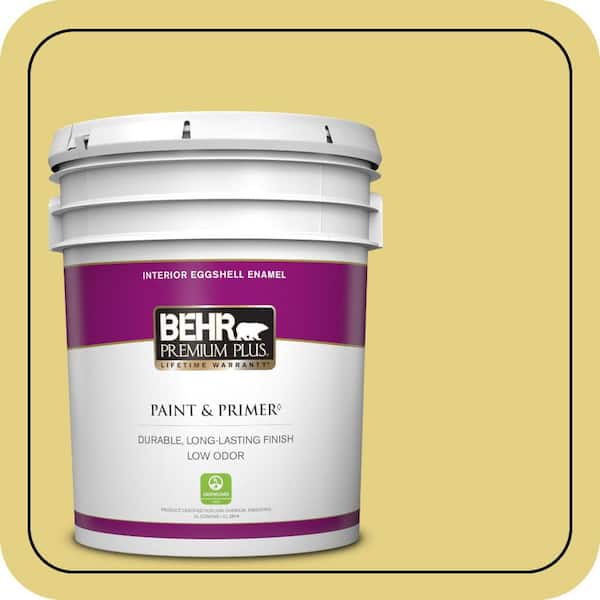 BEHR PREMIUM PLUS 5 gal. #P330-4 Starfruit Eggshell Enamel Low Odor Interior Paint & Primer