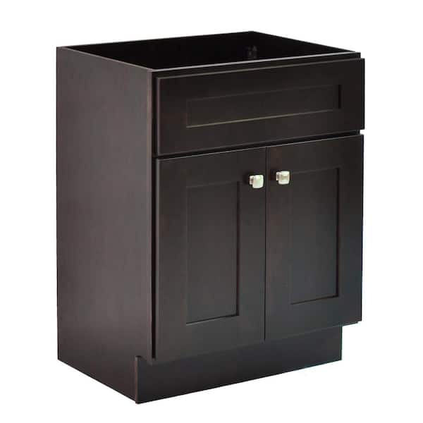 Design House Brookings 30 in. W x 21.73 in. D x 31.5 in. H Bath Vanity Cabinet without Top in Espresso, Fully Assembled