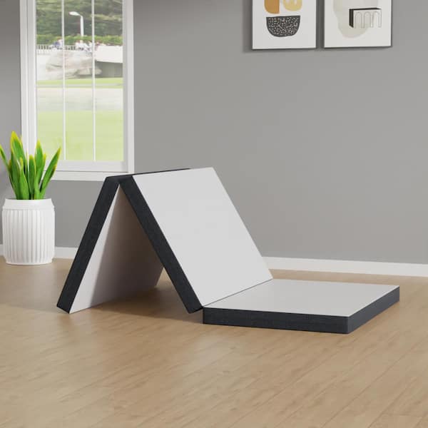 Furniture of America Bexa Twin XL Medium Firm Memory Foam Topper 3 in Folding Mattress