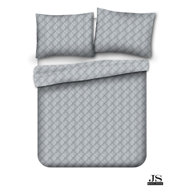 StyleWell Zoe 3-Piece Denim Blue Microfiber Full/Queen Quilt Set