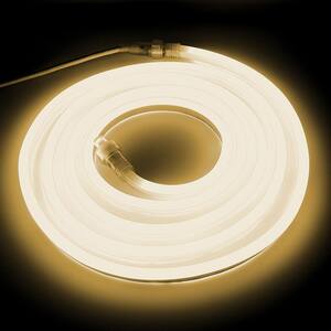 Indoor/Outdoor 13.1 ft. Neon LED Warm White Rope Light Kit