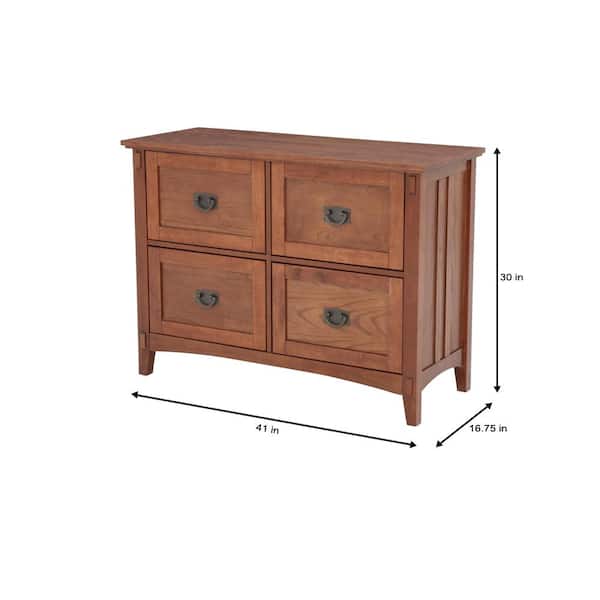 Home Decorators Collection Artisan, Oak Wooden File Cabinets 4 Drawer