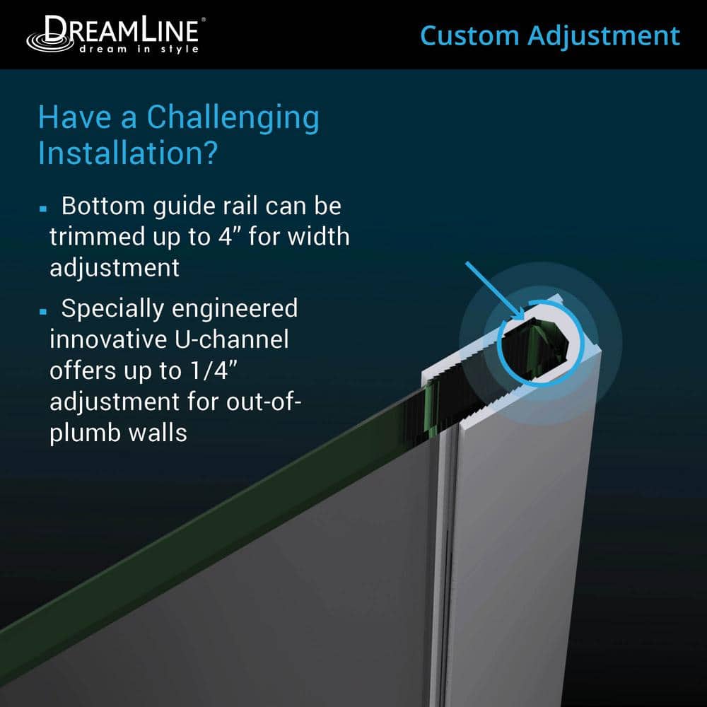 Mirage-X 60" Frameless Clear Glass Sliding Shower Door with Brushed Nickel Hardware