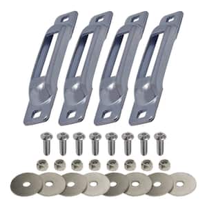 E-Track Single Strap Anchor Zinc with Allen Screws (4-Pack)