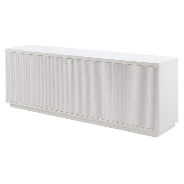 Meyer&Cross Hanson Rectangular White TV Stand For TV's up to 75 in