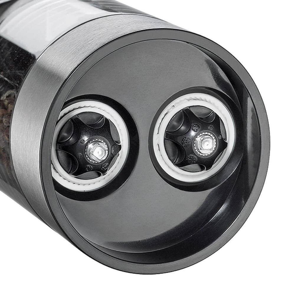 Stainless Steel and Acrylic 6" Salt and Pepper Mill