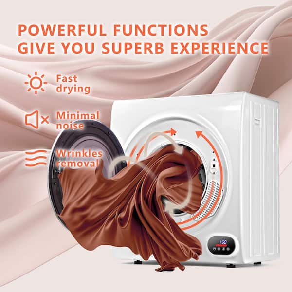 SIMZLIFE 2.65 cu. ft. Vented Front Load Stackable Electric Compact