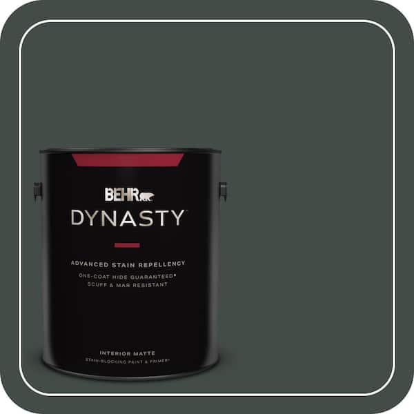 BEHR DYNASTY 1 gal. Home Decorators Collection #HDC-CL-21 Sporting Green Matte Interior Stain-Blocking Paint & Primer