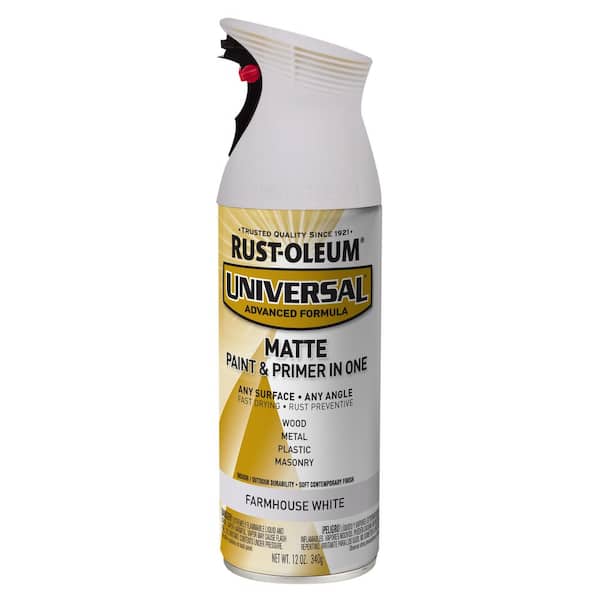 RustOleum Universal 12 oz. All Surface Matte Farmhouse White Spray