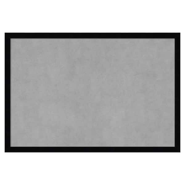 Amanti Art Svelte Noir Black 25 in. x 17 in. Framed Magnetic Board