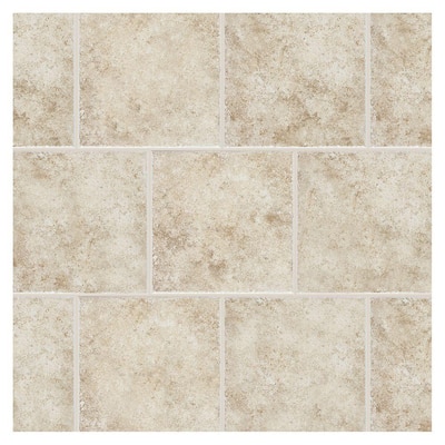 Daltile Forest Hills Crema 18 in. x 18 in. Porcelain Floor and Wall ...