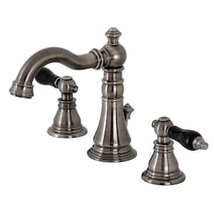 Duchess 8 in. Widespread 2-Handle Bathroom Faucet in Black Stainless