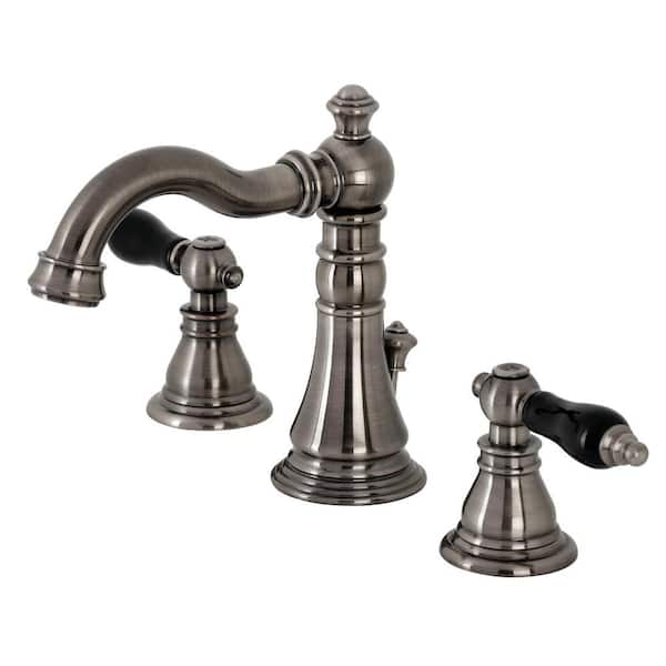 Duchess 8 in. Widespread 2-Handle Bathroom Faucet in Black Stainless