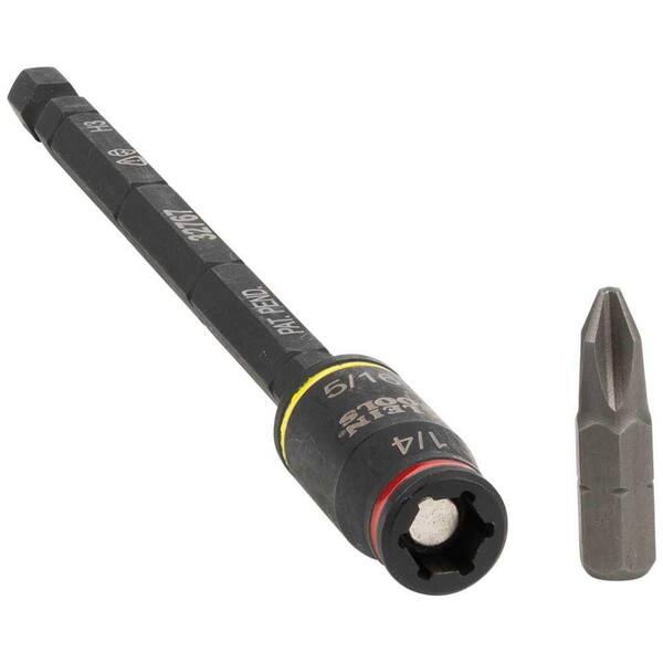 5個口のC Klein Tools 3-in-1 Impact Flip Socket, 1/4 in., 5/16 in., 5