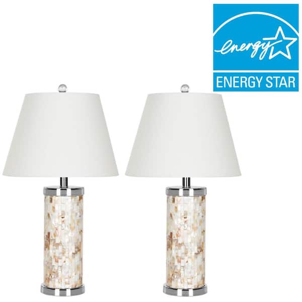 S Coumn Table Lamp With, Mother Of Pearl Table Lamp Uk