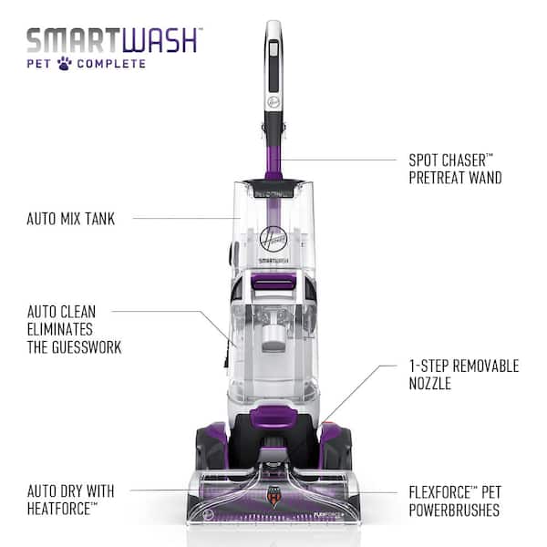HOOVER SmartWash Pet Complete Automatic Upright Carpet Cleaner Machine - FH53000