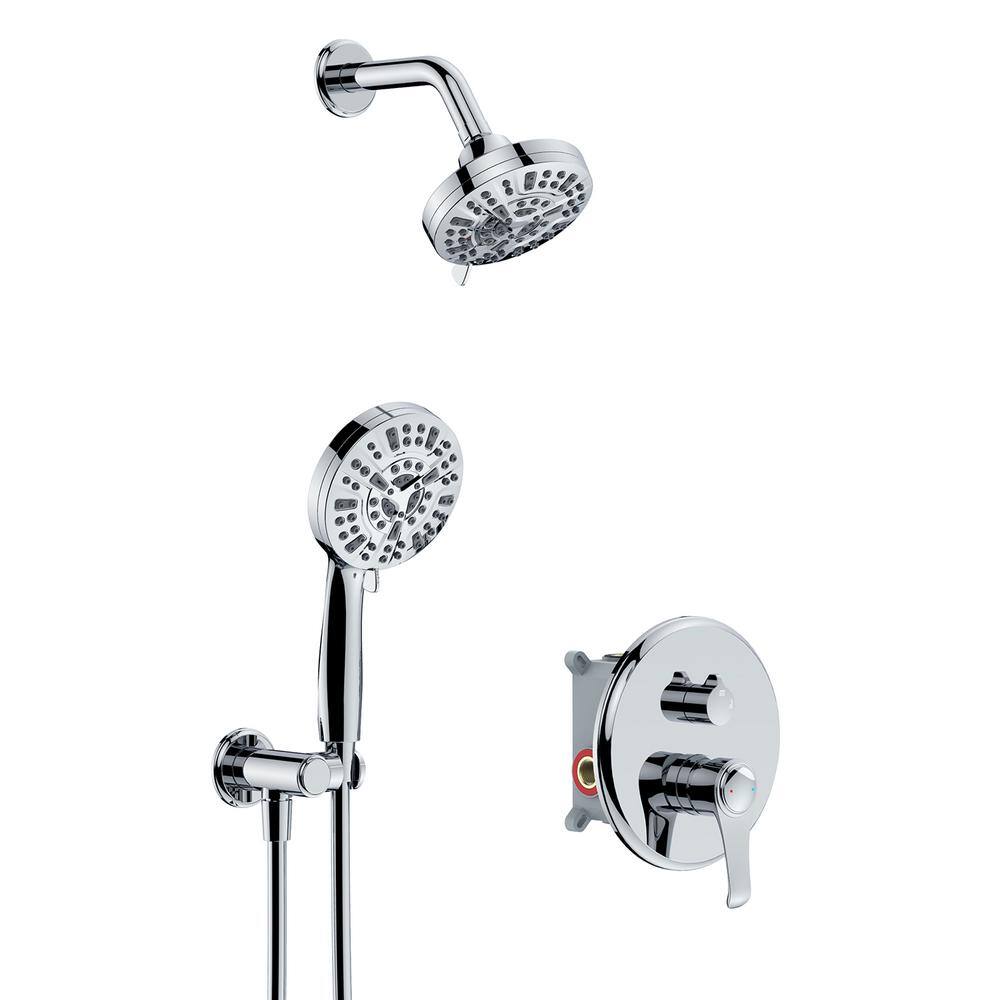 Single Handle 2Spray Shower Faucet 1.8 GPM with High Pressure in